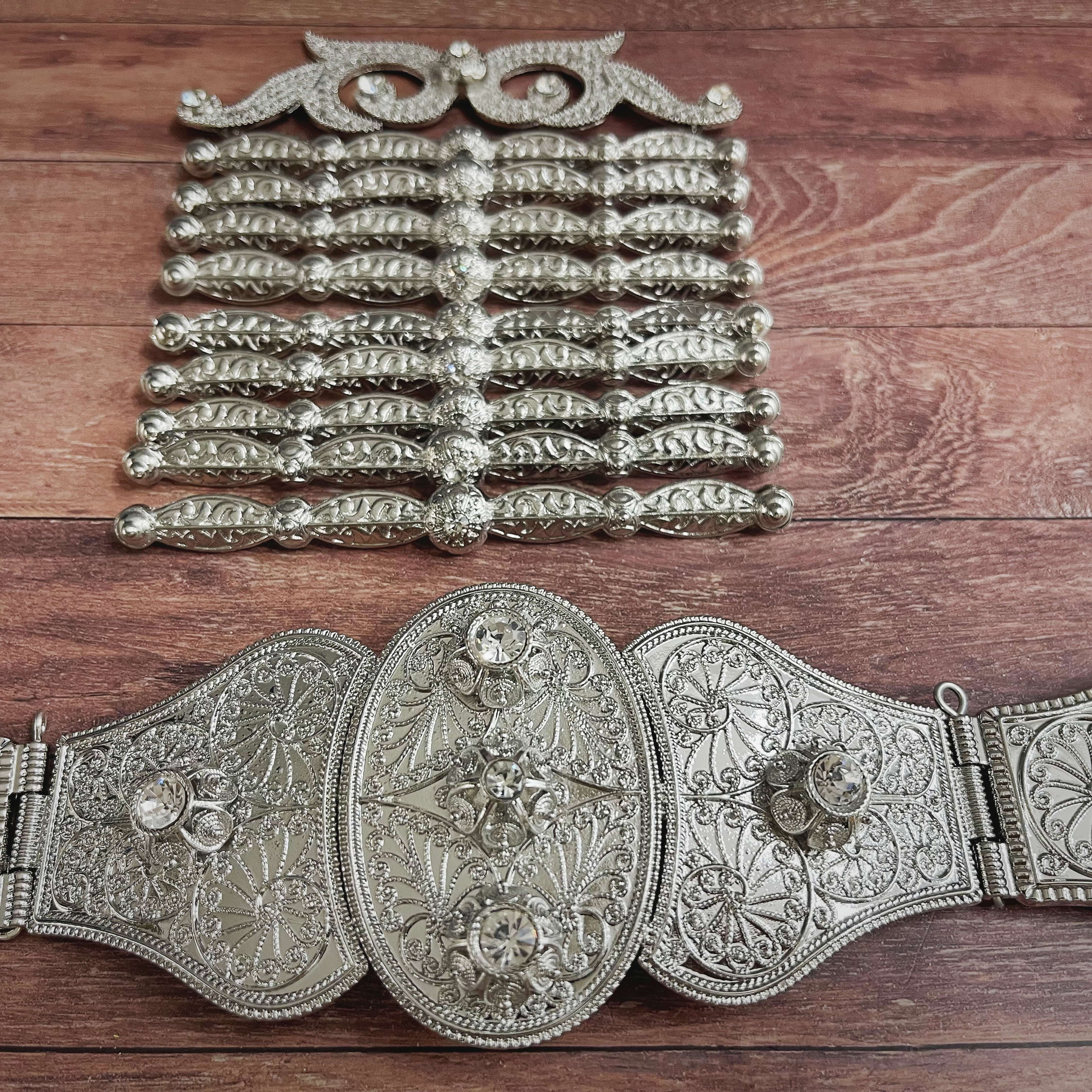 Body Jewelry Harness - Women's Russian Wedding Chest Harness Belt
