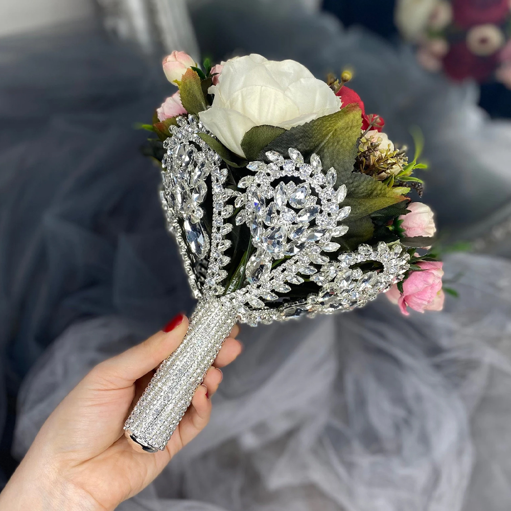 Body Jewelry Women - Boho Large Rhinestone Bridal Bouquet Holder