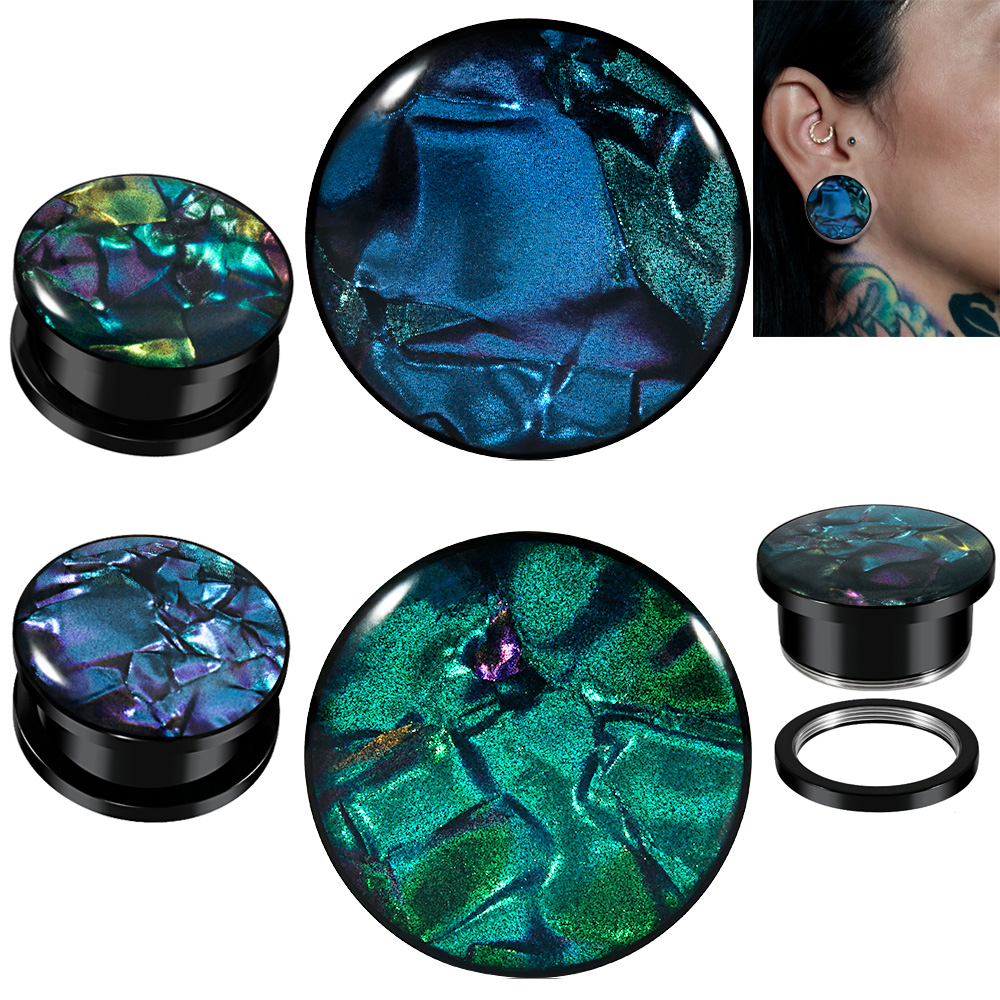 1PC Stainless Steel Mix Colors - Body Jewelry Ear Plugs のレビューと価格