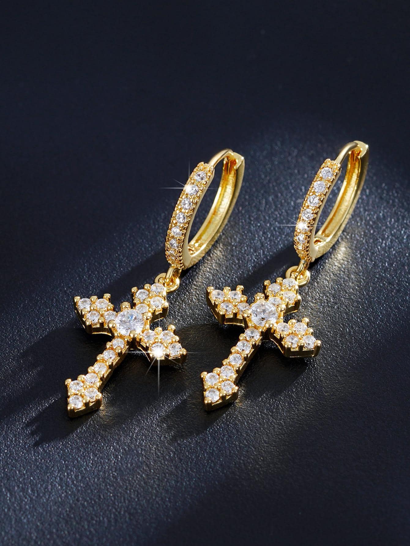 1 Pair Fashion Cubic Zirconia  - Body Jewelry Etc のレビューと価格