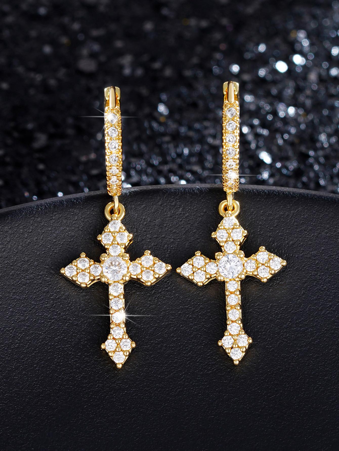 1 Pair Fashion Cubic Zirconia  - Body Jewelry Etc のレビューと価格