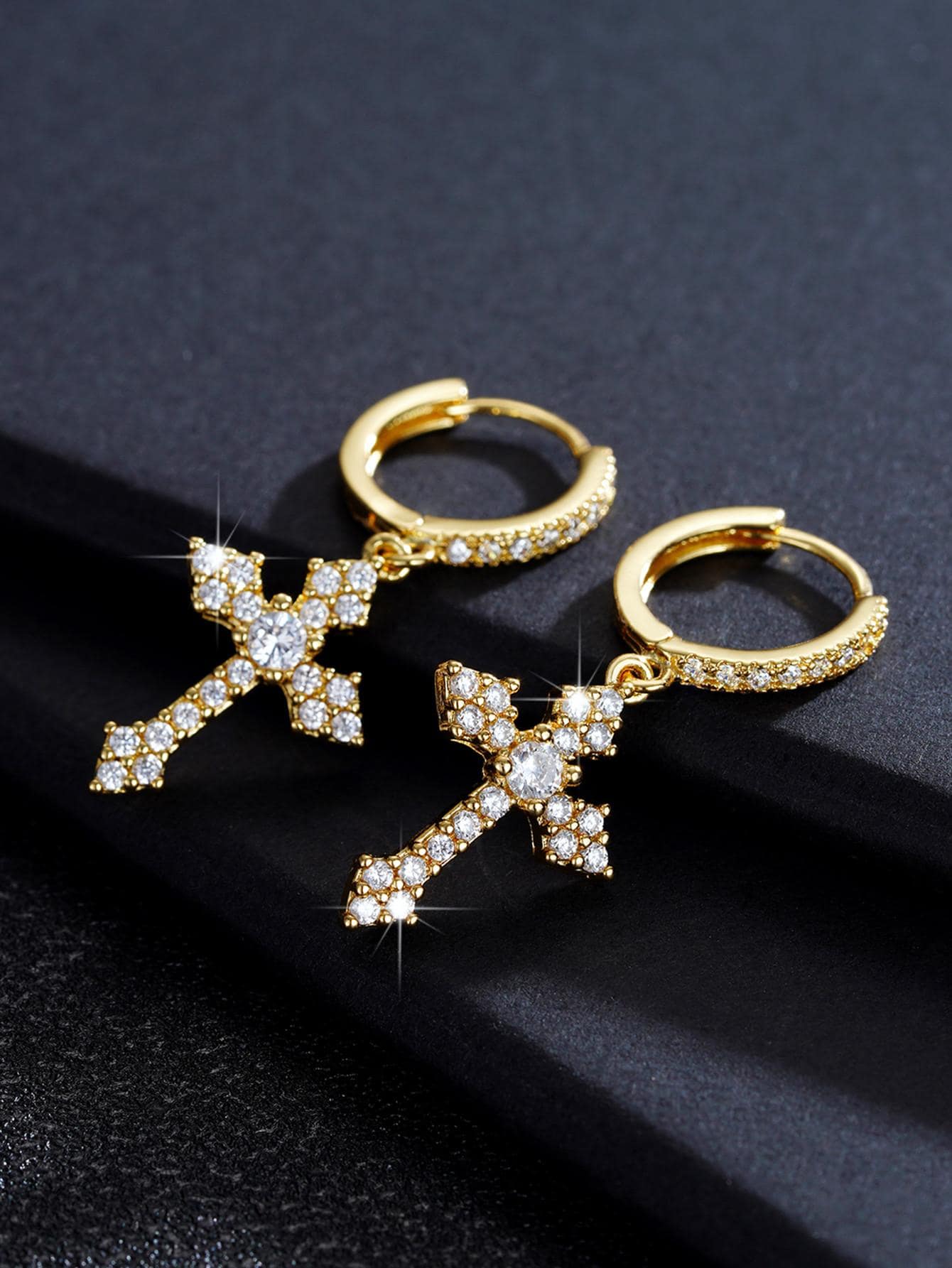 1 Pair Fashion Cubic Zirconia  - Body Jewelry Etc のレビューと価格