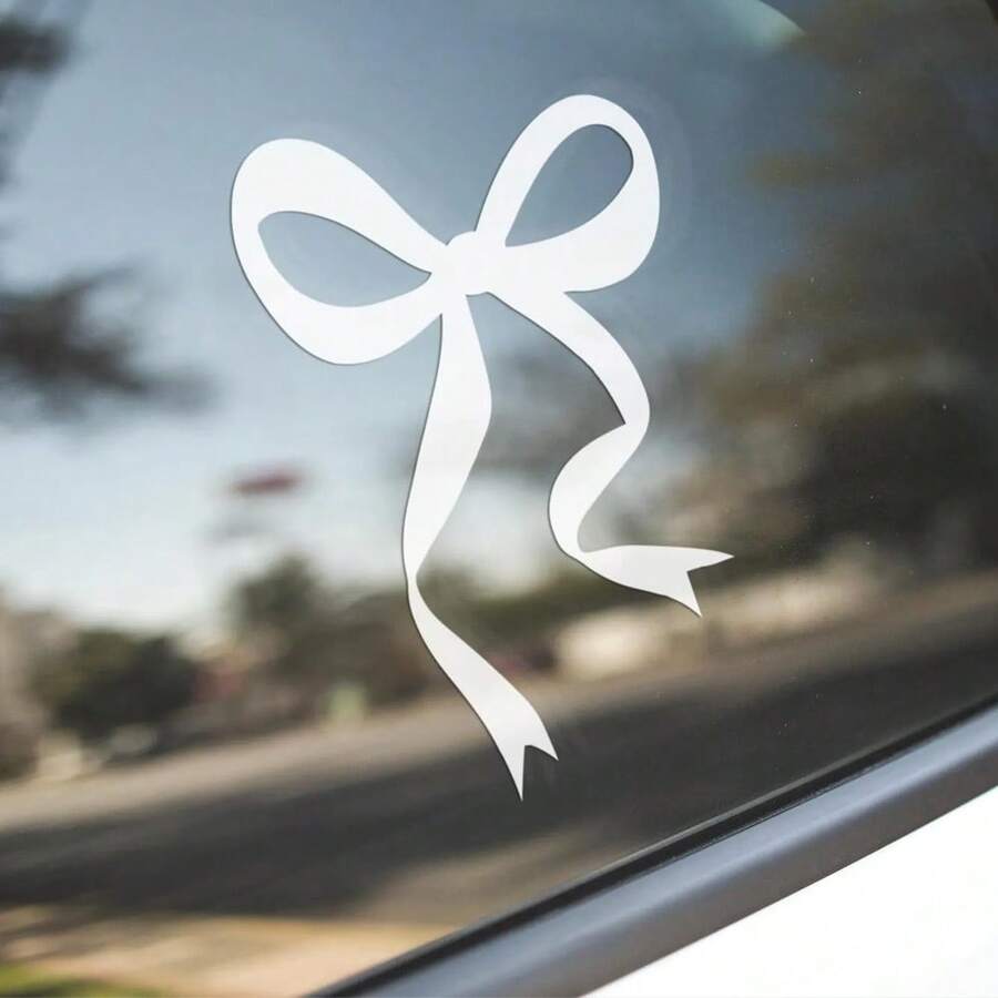 1 Pc Bow Car Decal, Vinyl Girl - Body Jewelry Rings のレビューと価格