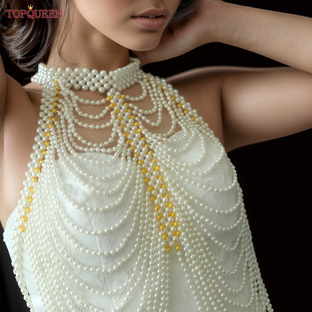 TOPQUEEN VG48 Bride Vest Cape  - Body Jewelry Vest のレビューと価格