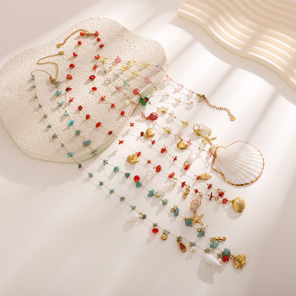Oversize Shell Pendant Waist B - Body Jewelry Gold Plated のレビューと価格
