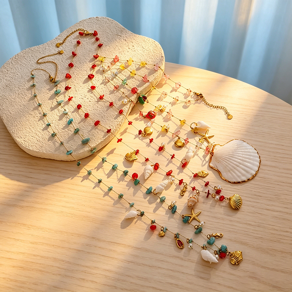 Oversize Shell Pendant Waist B - Body Jewelry Gold Plated のレビューと価格