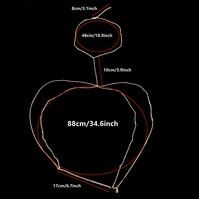 Body Jewelry Sexy Chest Chain  - Body Jewelry Luxury のレビューと価格