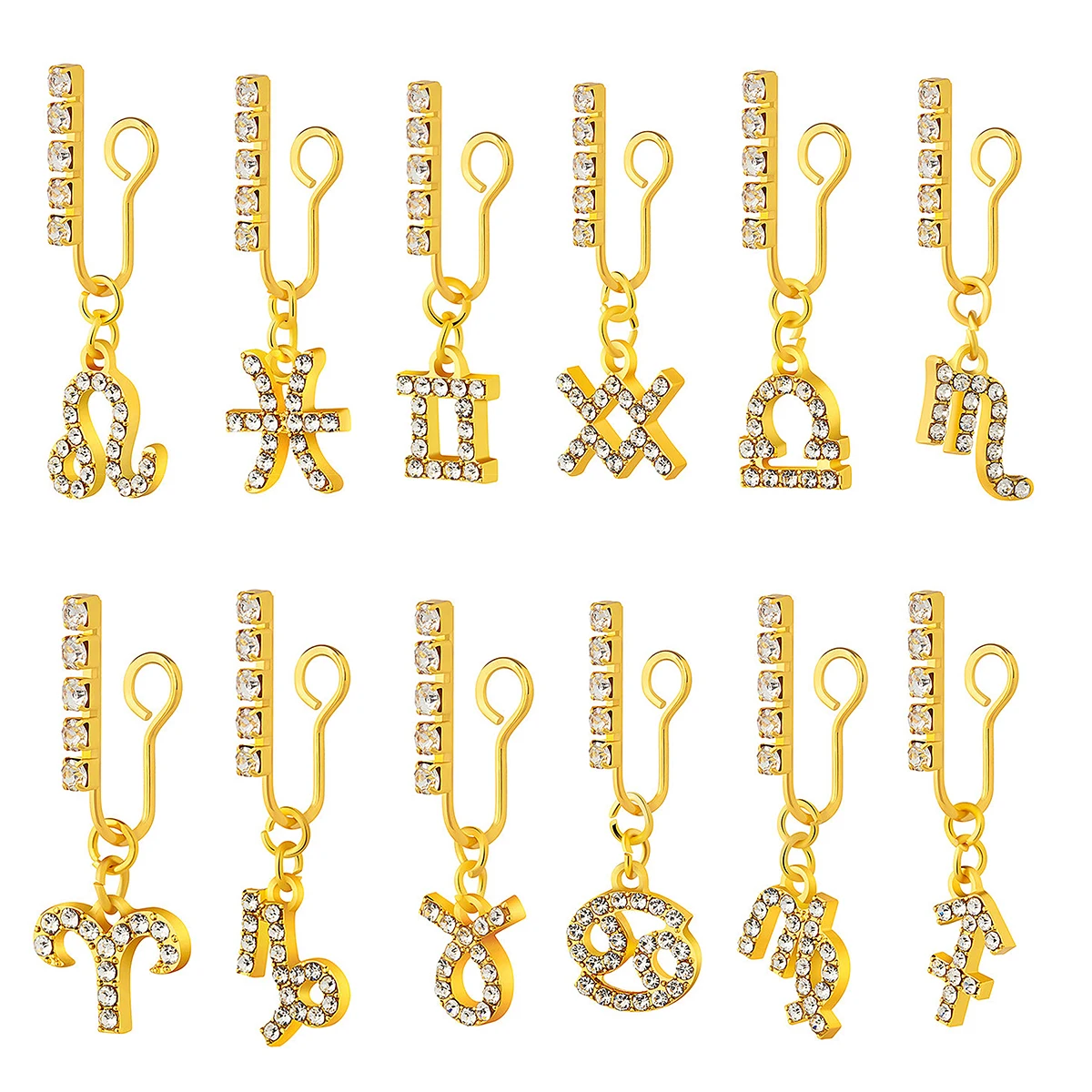 2 Pack Ear Clips Metal Zircon  - Body Jewelry Ear Plugs のレビューと価格