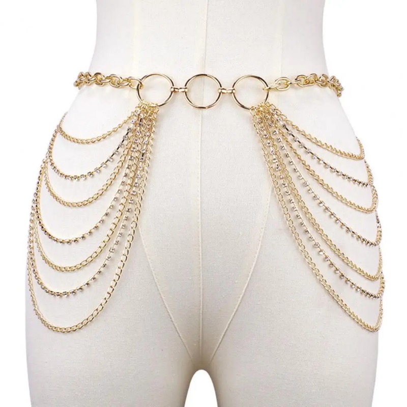 Waist Chain Jewelry Adjustable - Body Jewelry Harness のレビューと価格