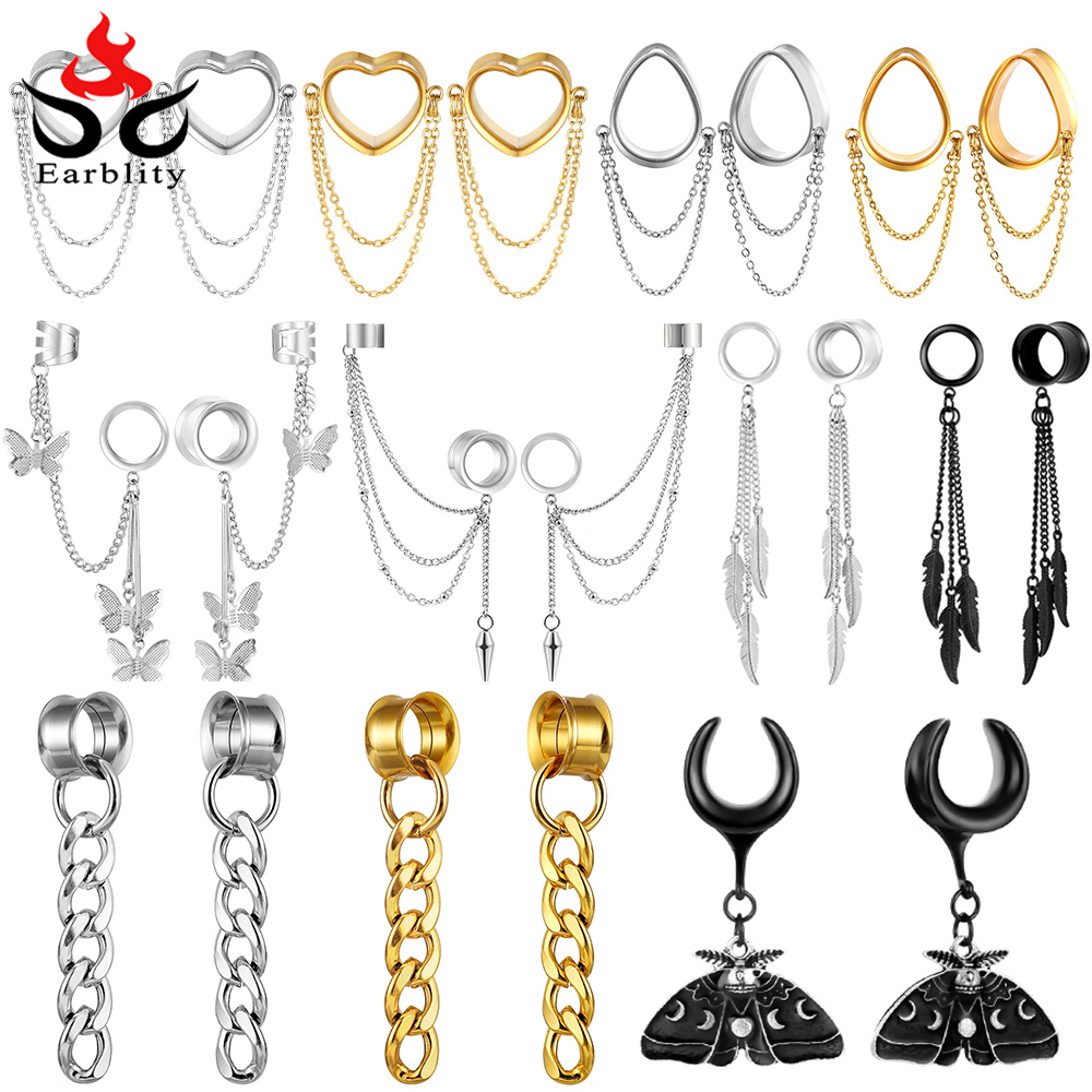 Osbourney 2PCS Stainless Steel - Body Jewelry Ear Plugs のレビューと価格