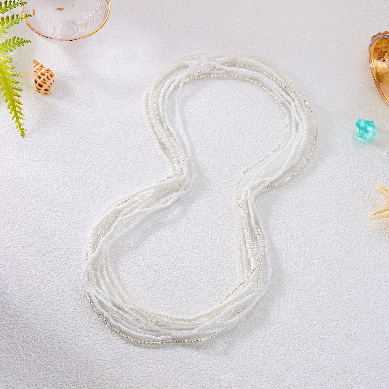 8 Pcs/Set Bohemian Colorful Ri - Body Jewelry Women のレビューと価格