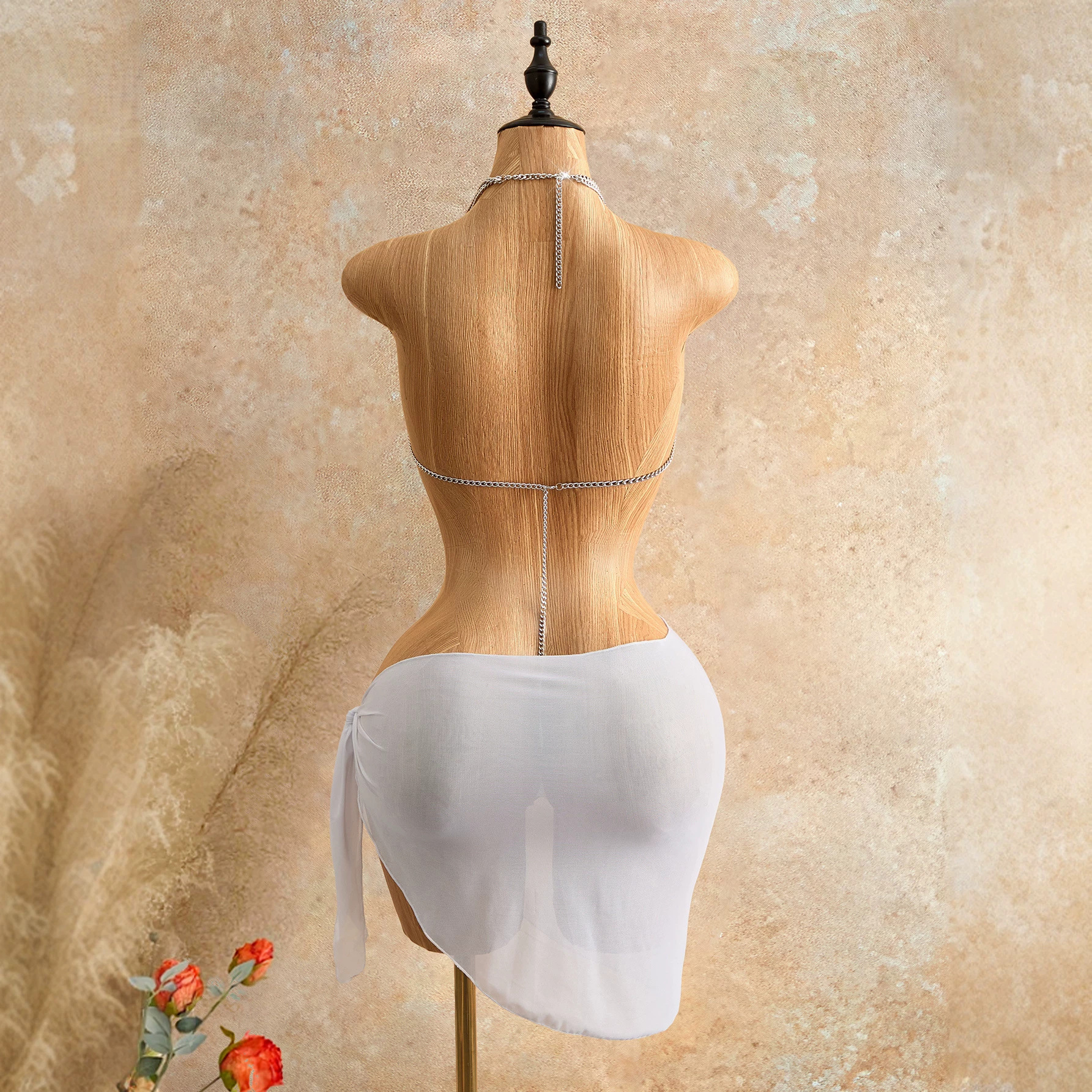 Deep-v Neck Tank Vest Tops Bea - Body Jewelry Vest のレビューと価格