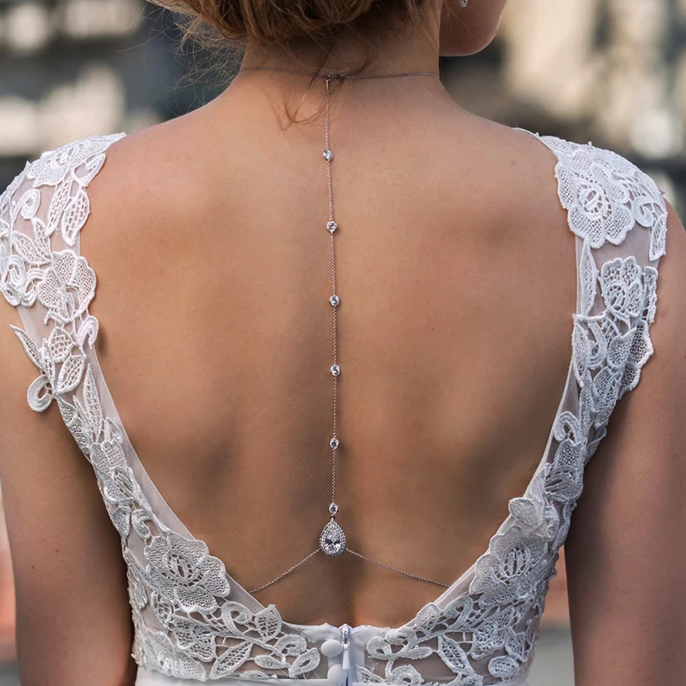 Stonefans Zircon Water Drop Cr - Body Jewelry For Backless Dress のレビューと価格