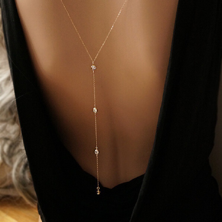 New Rhinestone Sexy Women's Ba - Body Jewelry Back のレビューと価格