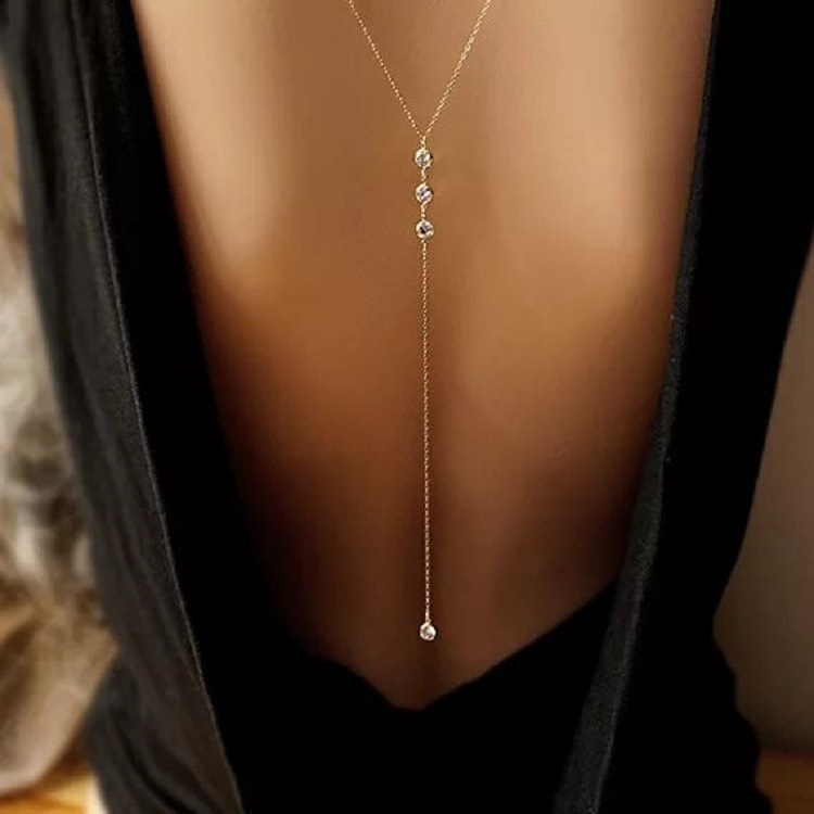 New Rhinestone Sexy Women's Ba - Body Jewelry Back のレビューと価格