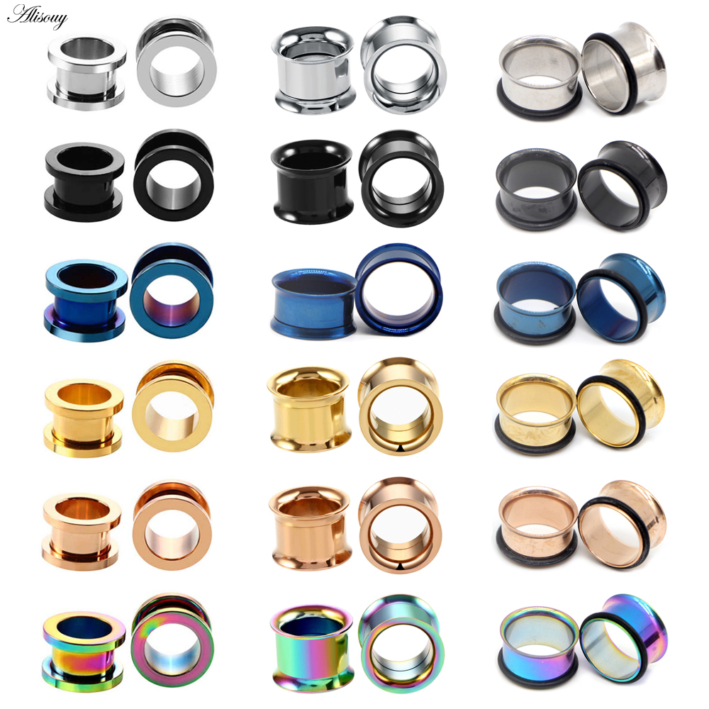 1pc 2mm-25mm Stainless Steel E - Body Jewelry Ear Plugs のレビューと価格