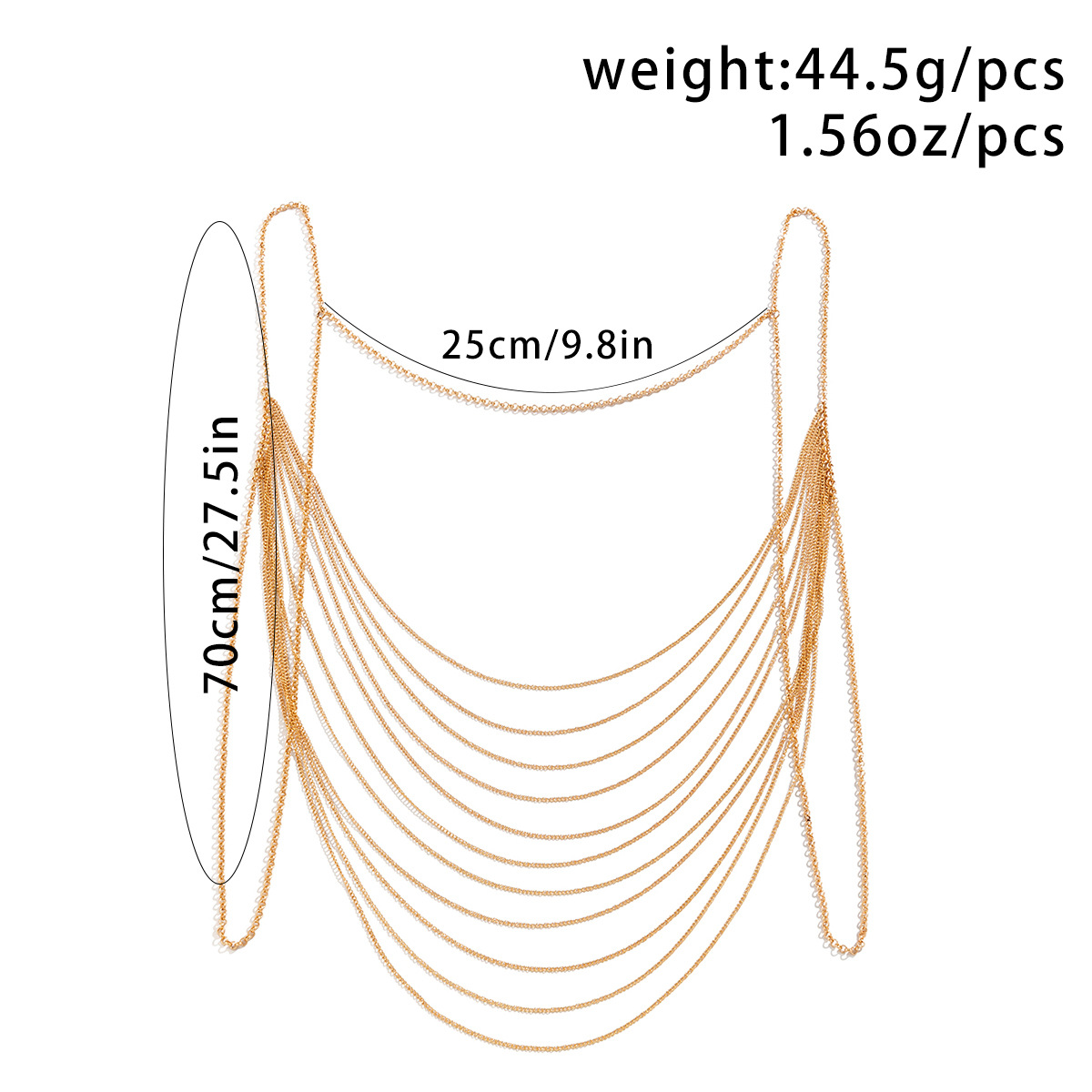 Classic Multi layered Tassel B - Body Jewelry Luxury のレビューと価格