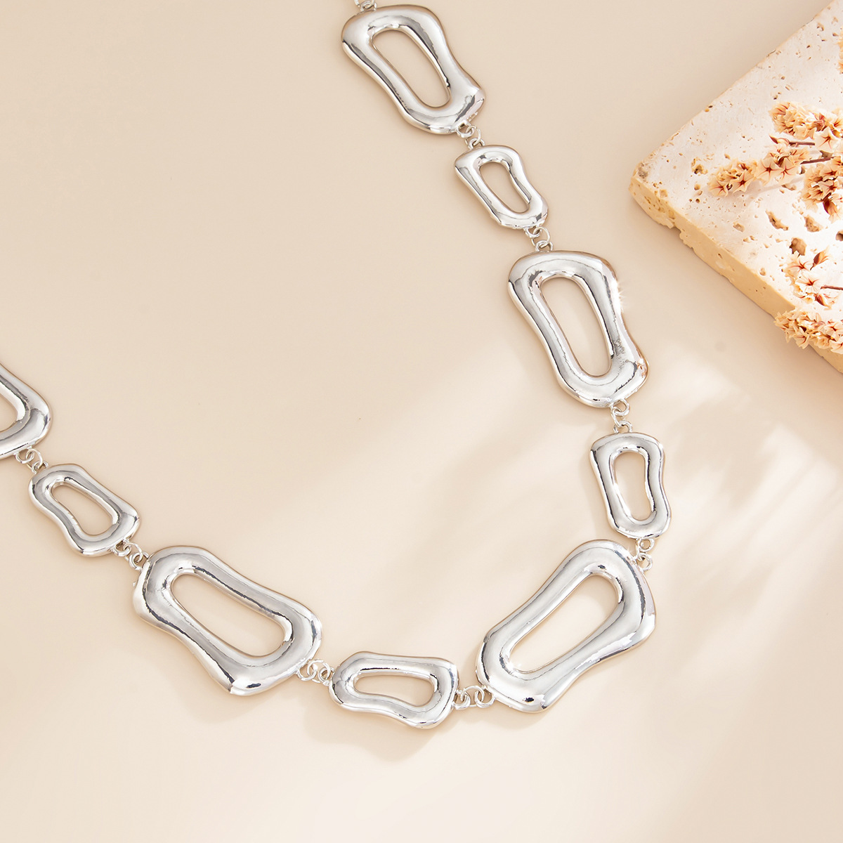 Body Chain Geometric Hollow Ir - Body Jewelry Gold Plated のレビューと価格