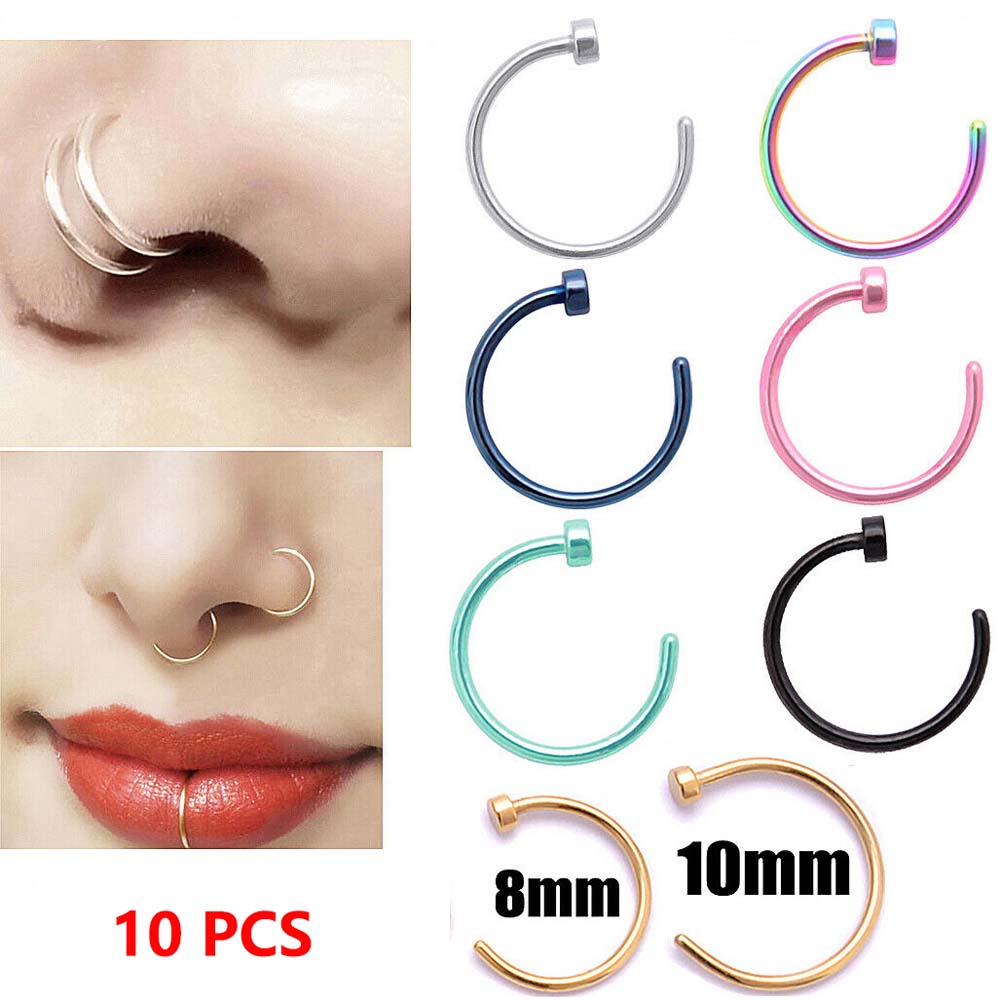 10 Pcs Simple Ear Ring Sale Su - Body Jewelry On Sale のレビューと価格