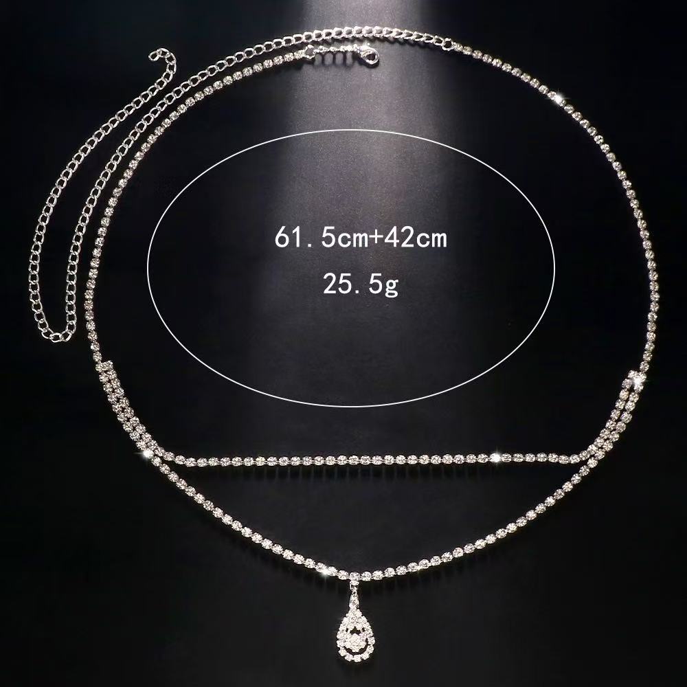 Luxury Rhinestone Double Chain - Body Jewelry Luxury のレビューと価格