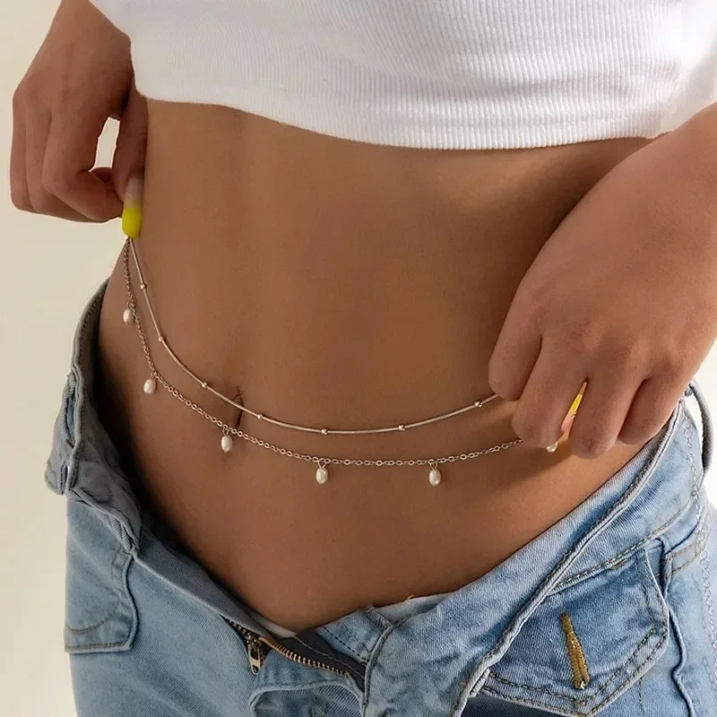New Charm Sexy Double Layer Bu - Body Jewelry Women のレビューと価格