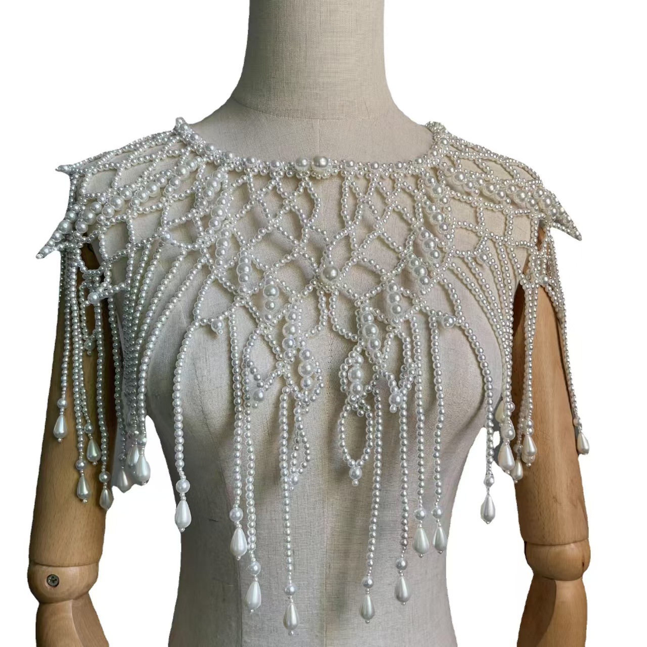 Victorian Inspired Beaded Shaw - Body Jewelry Vest のレビューと価格