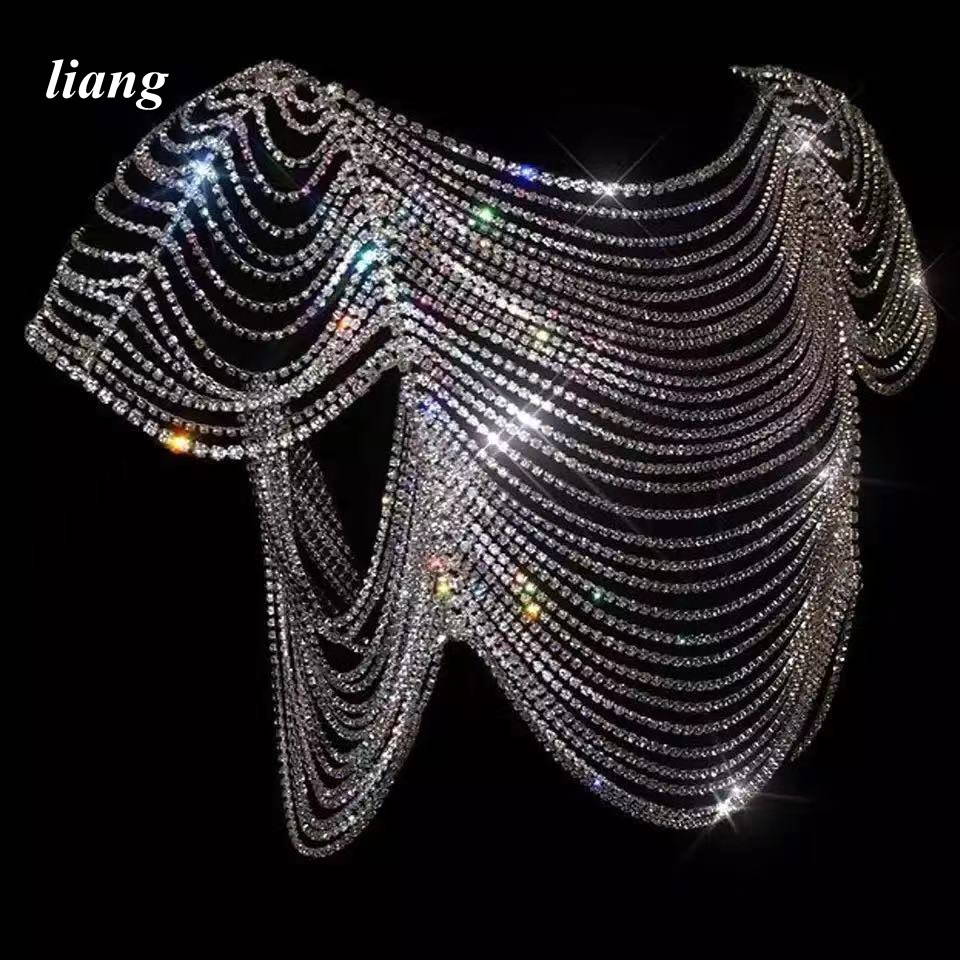 Sexy Body Chain Bikini Vest br - Body Jewelry Vest のレビューと価格