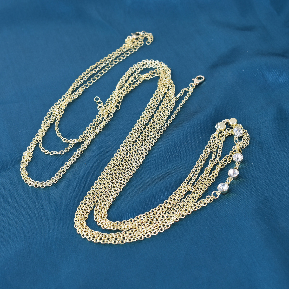 Round Crystal Chest Chain Low  - Body Jewelry Harness のレビューと価格