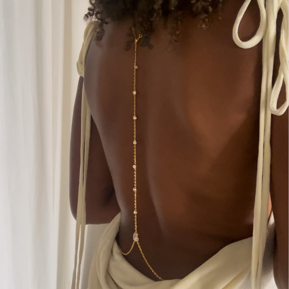 Stonefans Luxury Water Drop Zi - Body Jewelry For Backless Dress のレビューと価格
