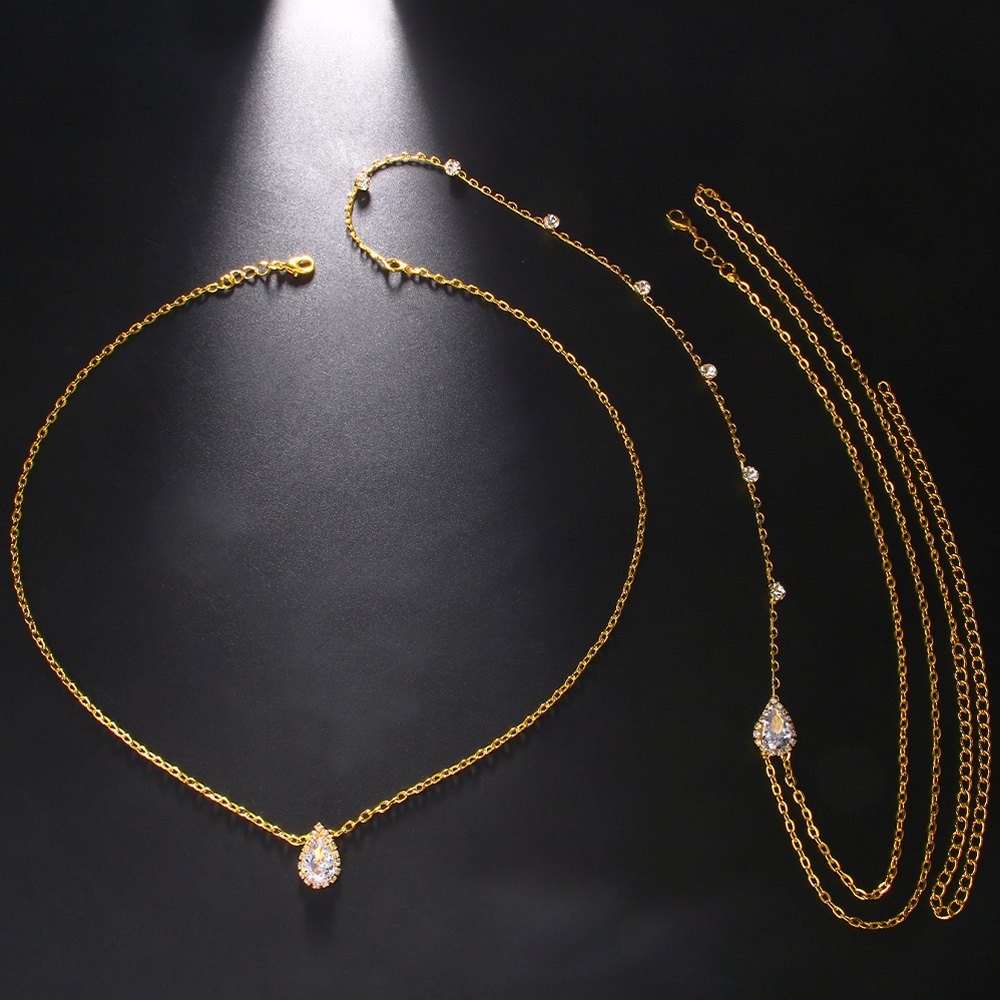 Stonefans Luxury Water Drop Zi - Body Jewelry For Backless Dress のレビューと価格