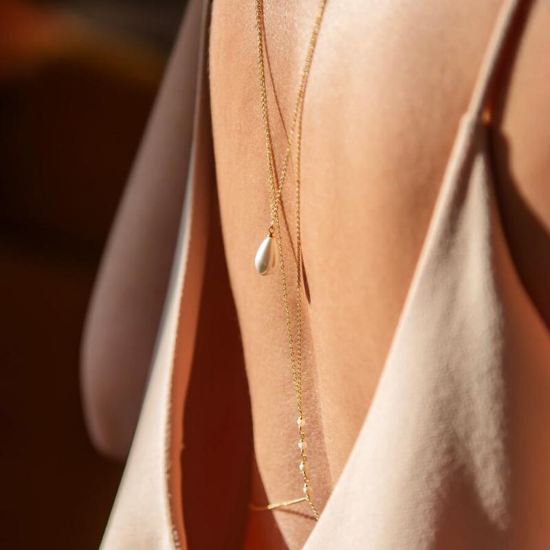 Simple Multilayer Pearl Back D - Body Jewelry Back のレビューと価格