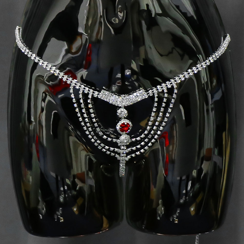 Crystal Rhinestone Body Chain  - Body Jewelry Women のレビューと価格