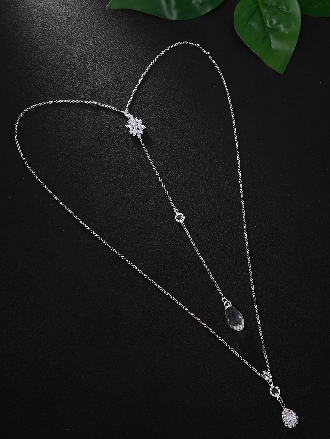 Rhinestone Waterdrop Back Neck - Body Jewelry For Backless Dress のレビューと価格