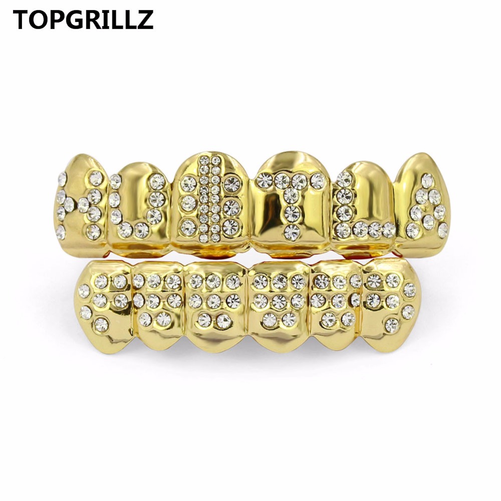 TOPGRILLZ Gold Color Plated Ic - Body Jewelry Gold Plated のレビューと価格