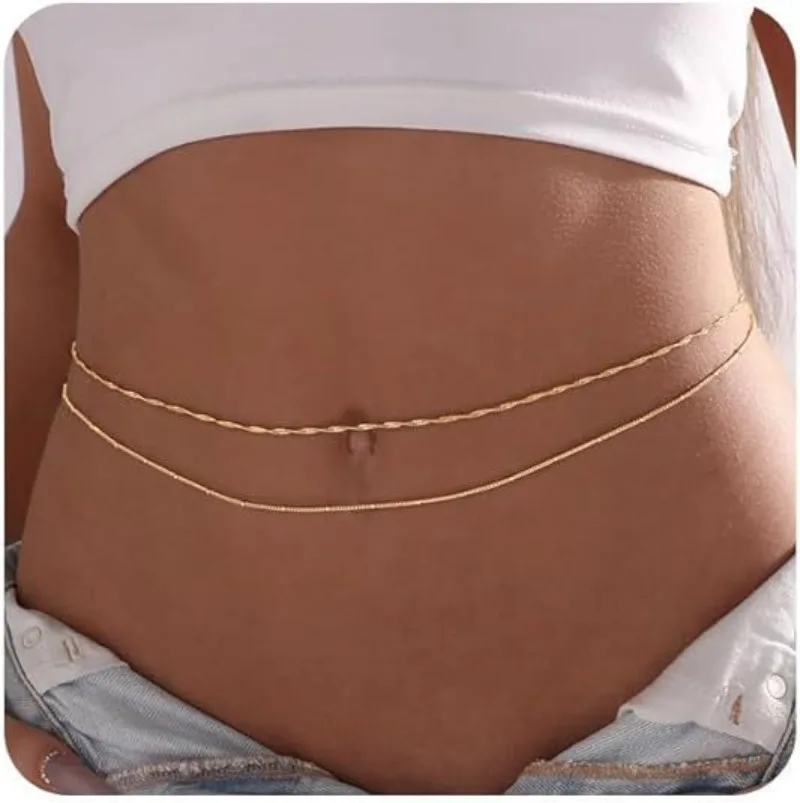Waterproof Waist Chains for Wo - Body Jewelry Gold Plated のレビューと価格