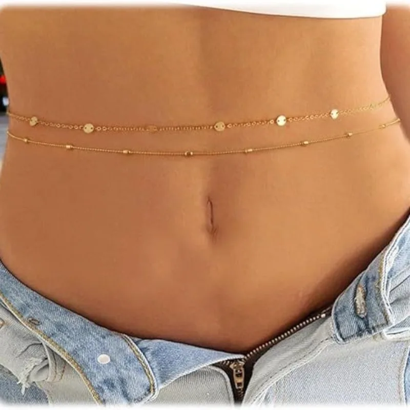 Waterproof Waist Chains for Wo - Body Jewelry Gold Plated のレビューと価格