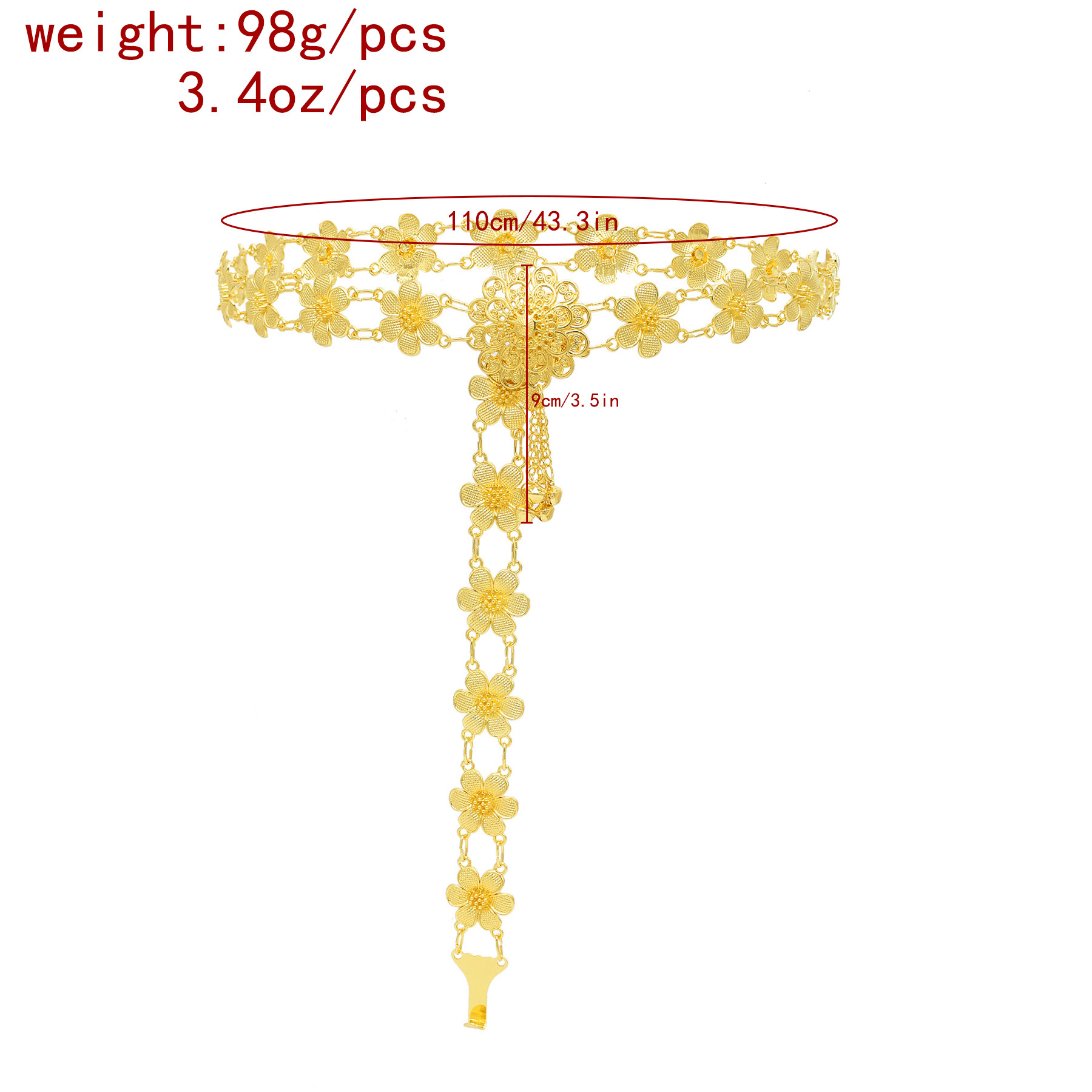 Ethnic Gold Plated Zinc Alloy  - Body Jewelry Gold Plated のレビューと価格