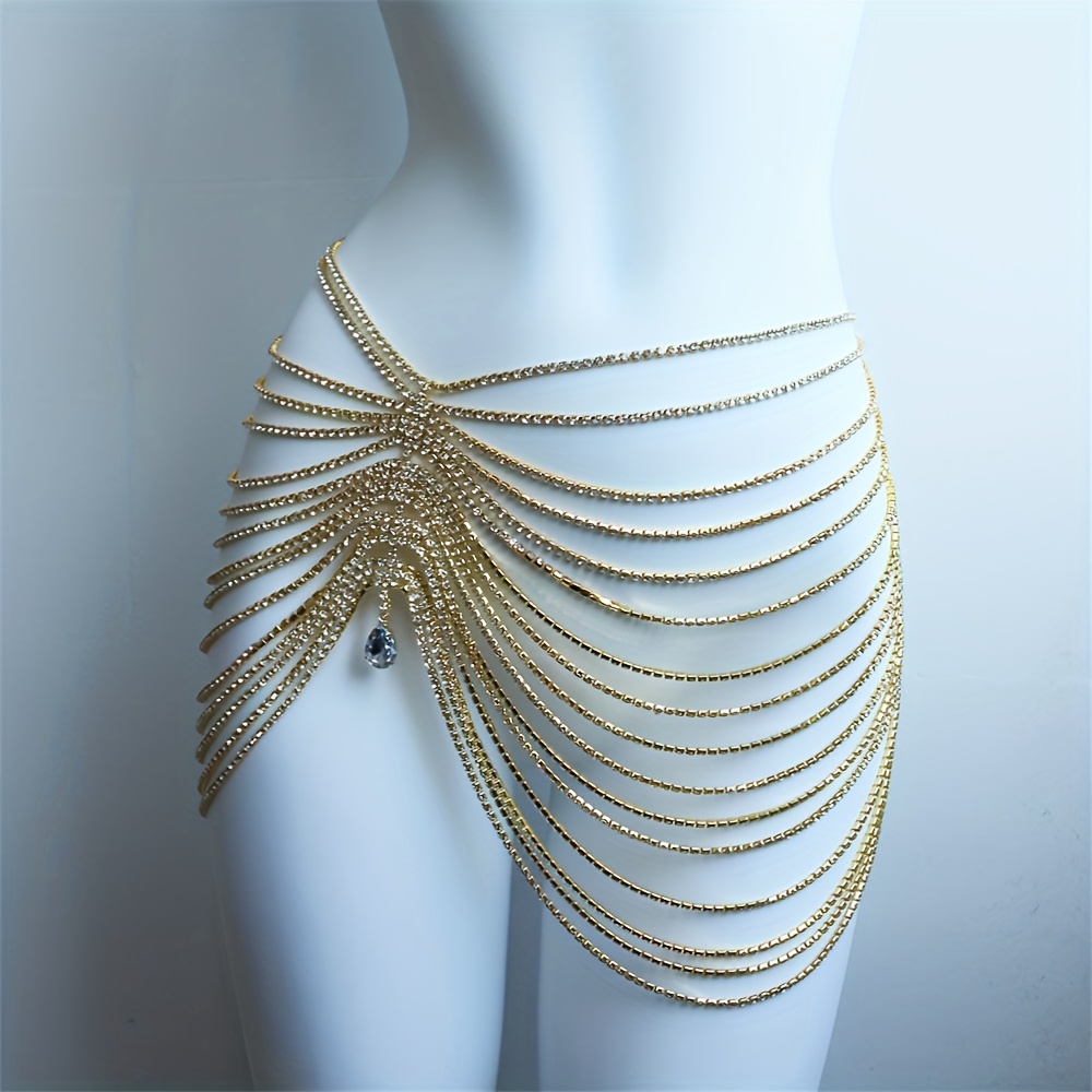 1PCS Sexy Shiny Tassel Crystal - Body Jewelry Luxury のレビューと価格