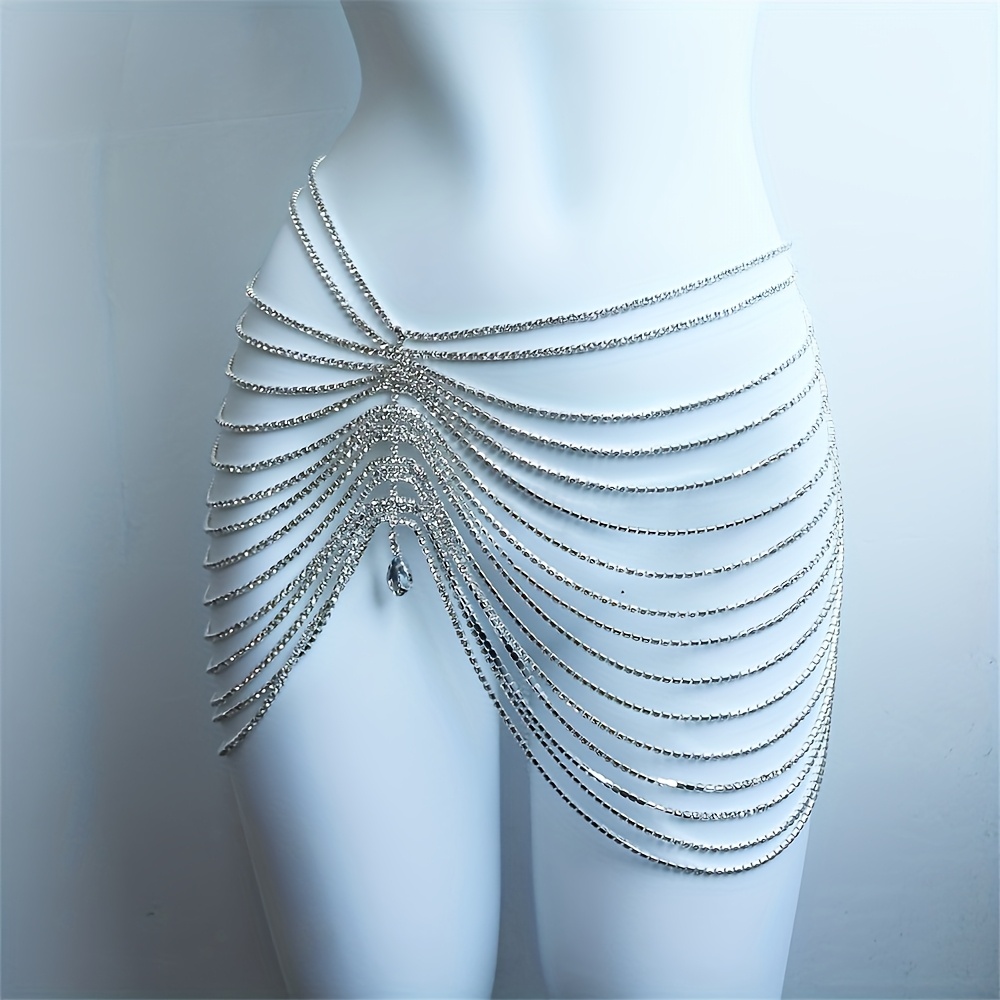 1PCS Sexy Shiny Tassel Crystal - Body Jewelry Luxury のレビューと価格