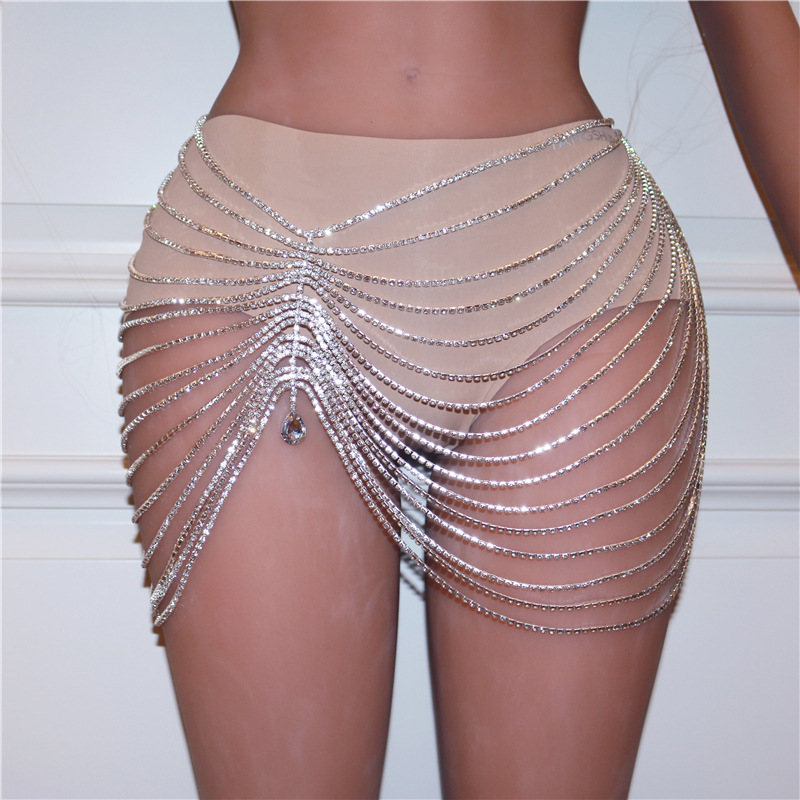 1PCS Sexy Shiny Tassel Crystal - Body Jewelry Luxury のレビューと価格