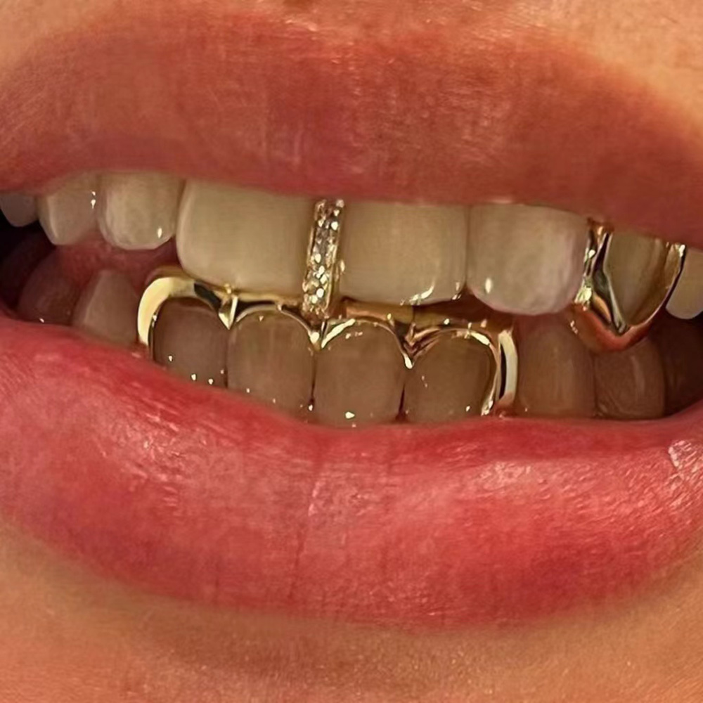 RACHELZ Hip Hop Single CZ Ston - Body Jewelry Gold Plated のレビューと価格