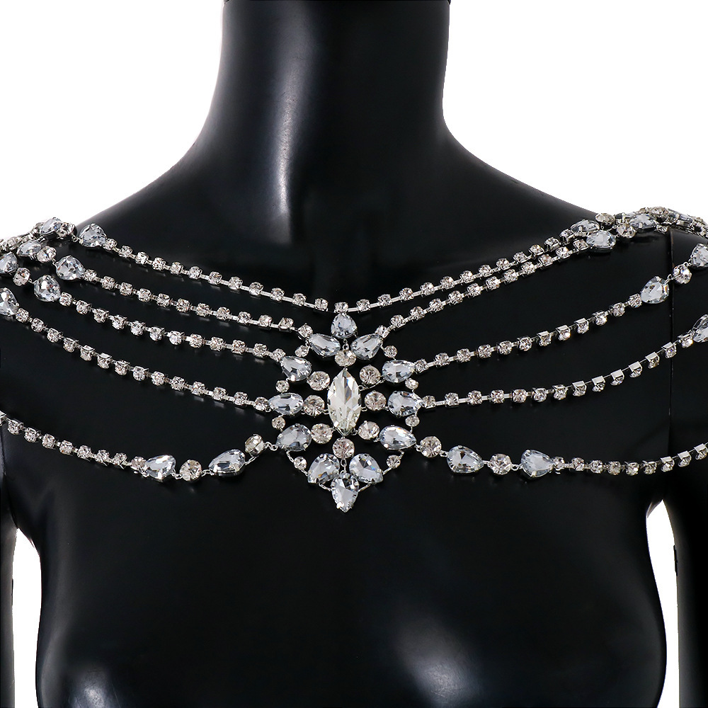 Boho Crystal Bridal Shoulder C - Body Jewelry Luxury のレビューと価格