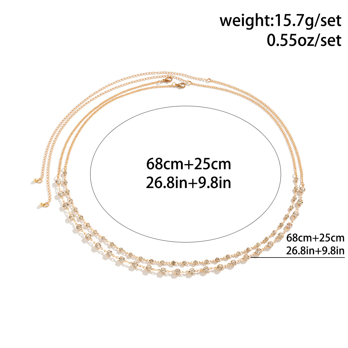 Retro Simple Sweet Luxury Shin - Body Jewelry Luxury のレビューと価格