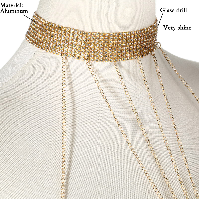 Gold Color Body Chain Women  R - Body Jewelry Luxury のレビューと価格