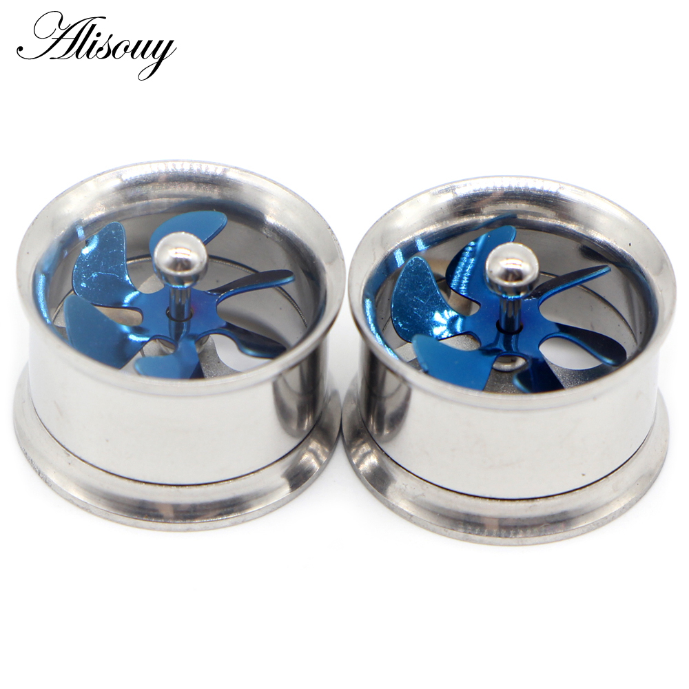 Alisouy 2Pcs Screw Propeller E - Body Jewelry Ear Plugs のレビューと価格