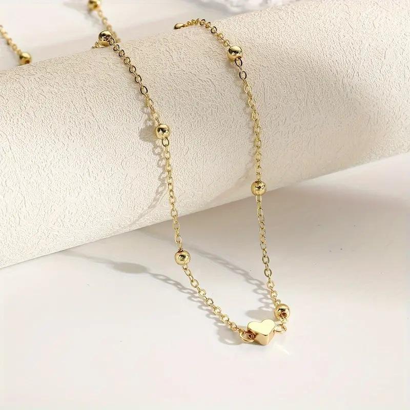 Girls Simple Heart Beaded Bell - Body Jewelry Women のレビューと価格