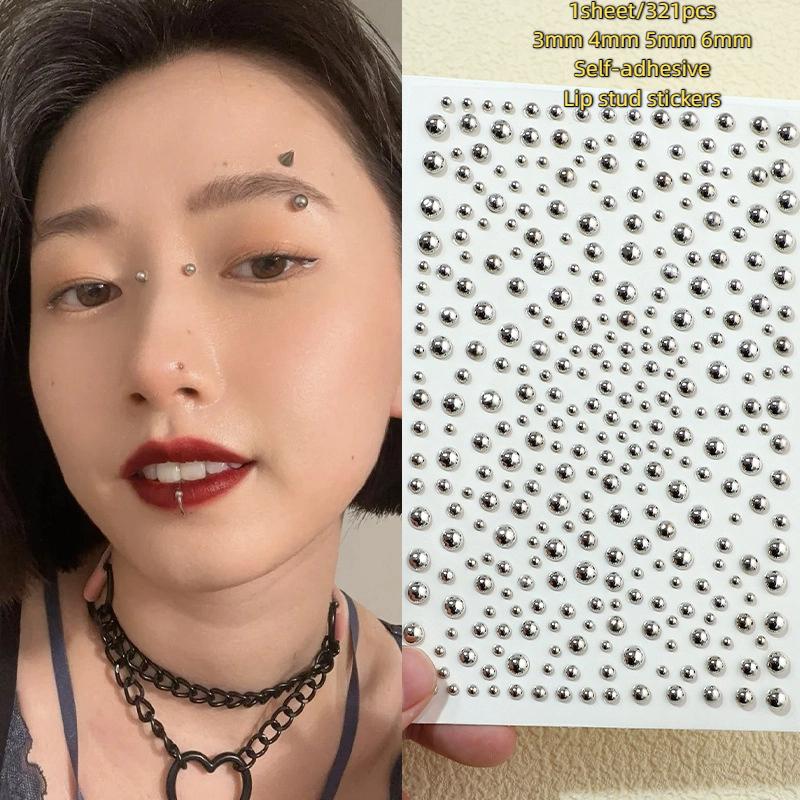 321pcs Non Piercing Lip Studs  - Body Jewelry Rings のレビューと価格