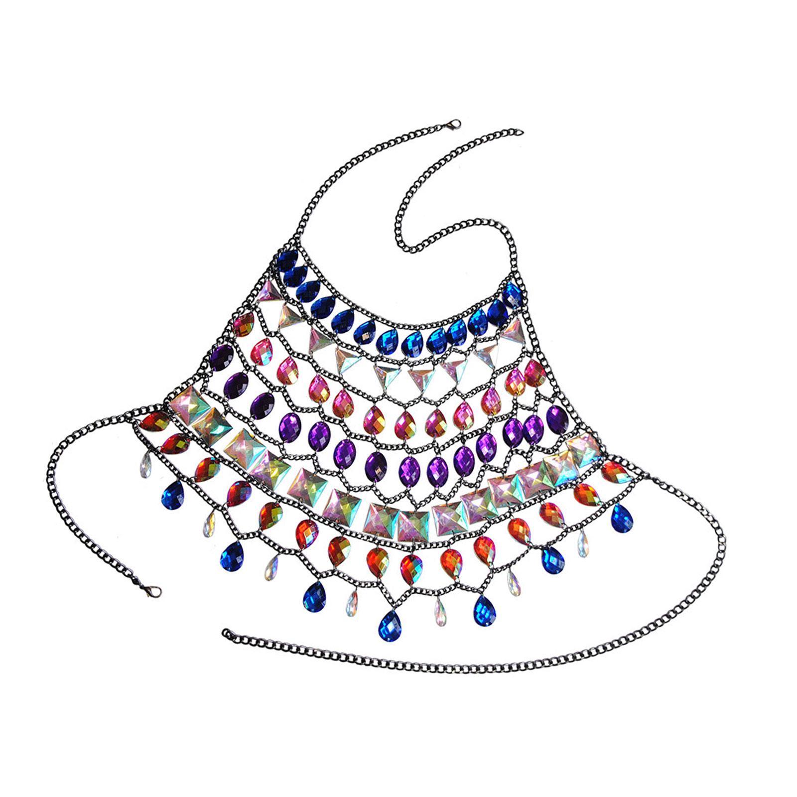 Rhinestones Bra Chain Creative - Body Jewelry For Backless Dress のレビューと価格