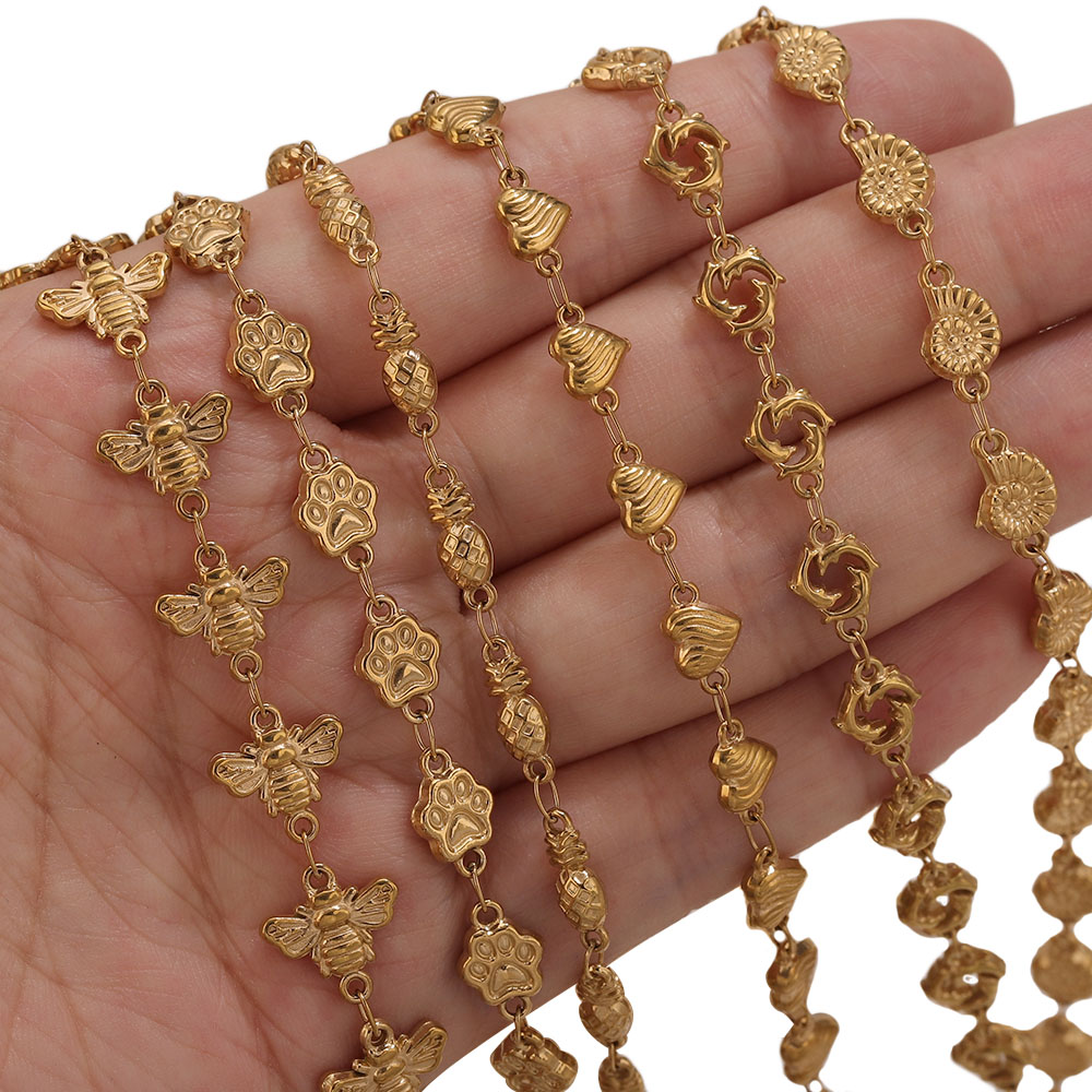 1M PVD Gold Stainless Steel He - Body Jewelry Gold のレビューと価格