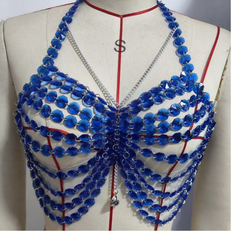 Women Body Chest Chain Fashion - Body Jewelry Vest のレビューと価格